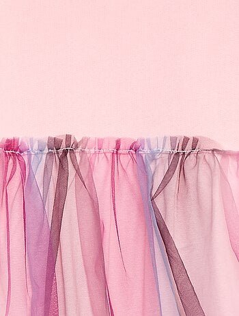 Sweatjurk van fleece en tule 'Guppy'