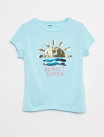 T-shirt met animatieprint en korte mouwen