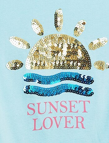 T-shirt met animatieprint en korte mouwen