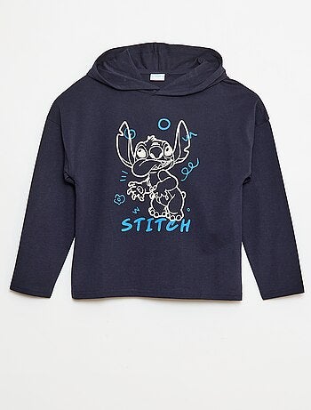 T-shirt met capuchon 'Stitch'