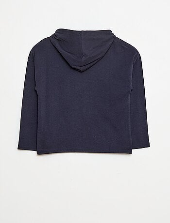 T-shirt met capuchon 'Stitch'