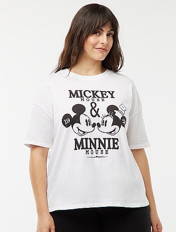 T-shirt met Disney-prinsessenprint en korte mouw