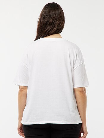 T-shirt met Disney-prinsessenprint en korte mouw