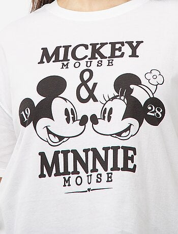 T-shirt met Disney-prinsessenprint en korte mouw
