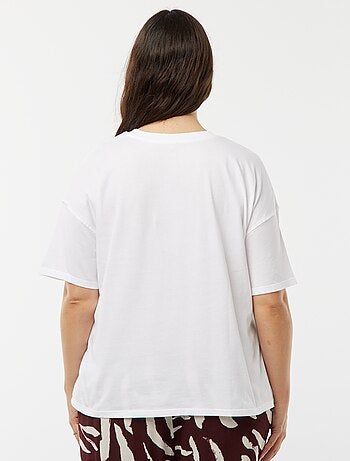 T-shirt met Disney-prinsessenprint en korte mouw