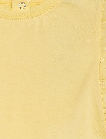 T-shirt met Engels kant