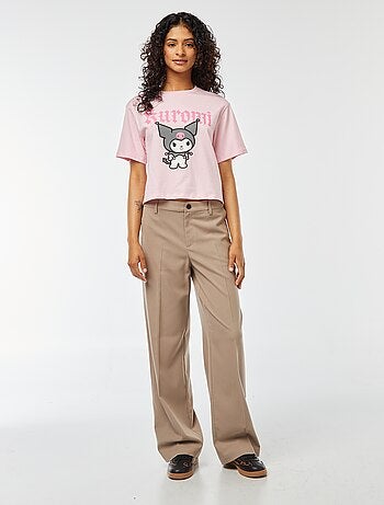 T-shirt met 'Hello Kitty & Friends'-print