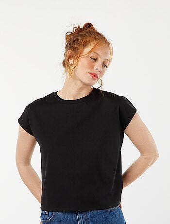T-shirt met korte mouw en blote rug