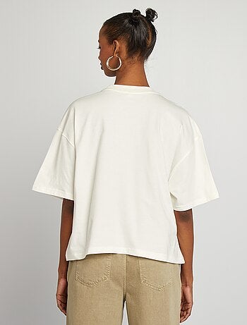 T-shirt met korte mouw en Gossip Girl-print