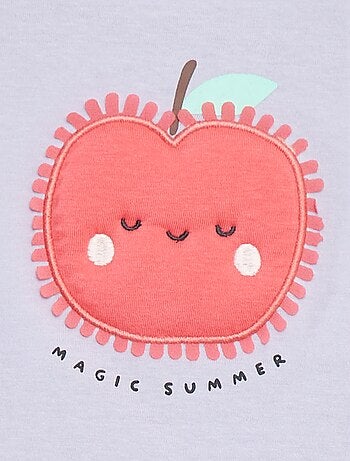 T-shirt met korte mouw en print