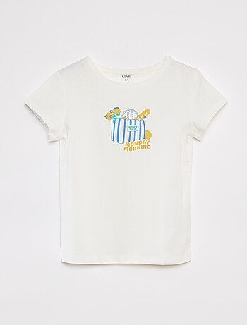 T-shirt met korte mouw en print