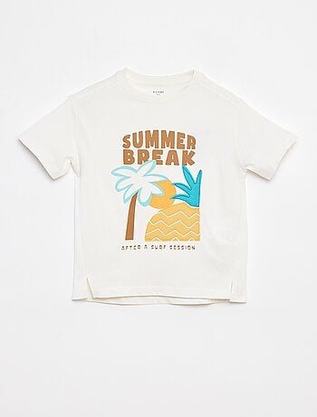 T-shirt met korte mouw en print
