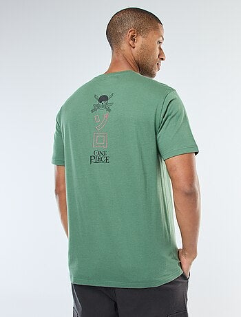 T-shirt met korte mouwen en 'One Piece'-print