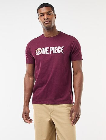 T-shirt met korte mouwen en 'One Piece'-print