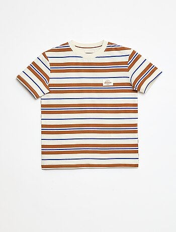 T-shirt met korte mouwen en strepen