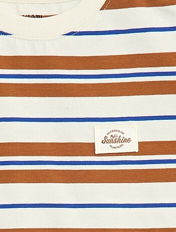T-shirt met korte mouwen en strepen