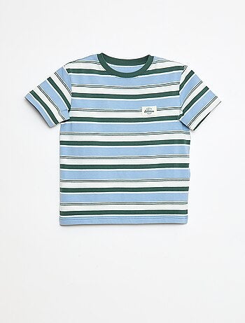 T-shirt met korte mouwen en strepen