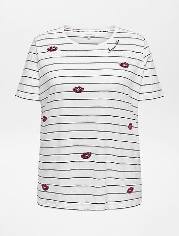T-shirt met korte mouwen 'Only Carmakoma'