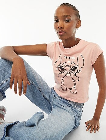 T-shirt met korte mouwen 'Stitch' 'Disney'