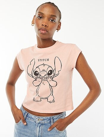 T-shirt met korte mouwen 'Stitch' 'Disney'