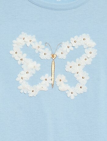 T-shirt met lange mouwen en lovertjes