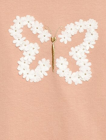 T-shirt met lange mouwen en lovertjes