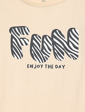 T-shirt met lange mouwen en print