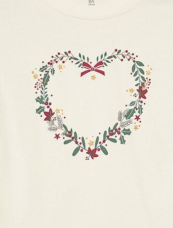 T-shirt met lange mouwen en print