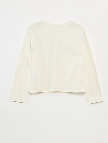 T-shirt met lange mouwen en print
