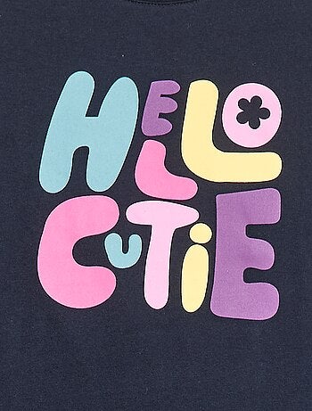 T-shirt met lange mouwen en print