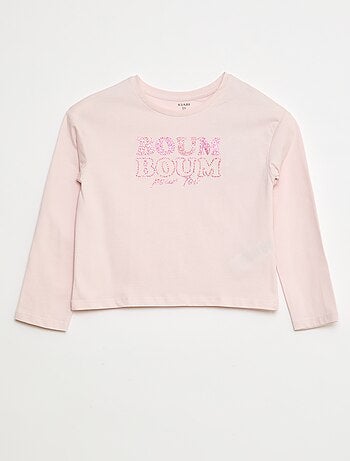 T-shirt met lange mouwen en print