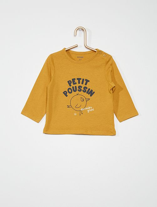 T-shirt met lange mouwen LA CAMP - Bandy Button Kids kleding
