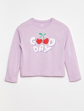 T-shirt met lange mouwen en print