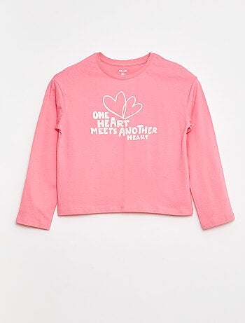 T-shirt met lange mouwen en print