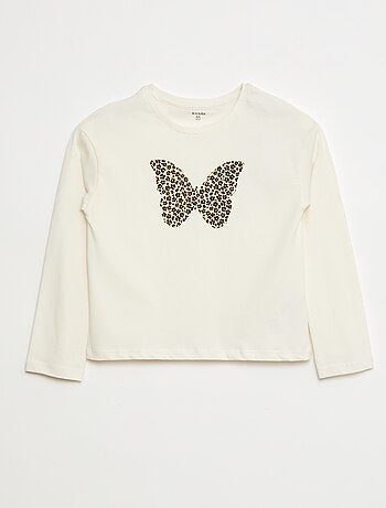 T-shirt met lange mouwen en print