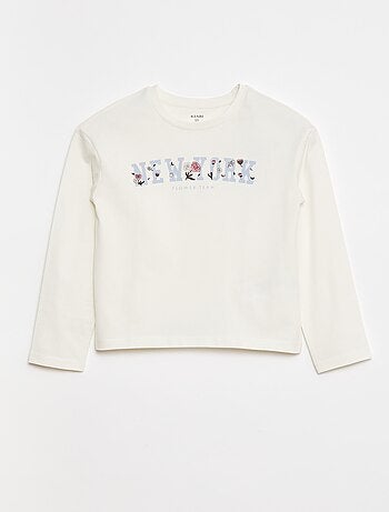 T-shirt met lange mouwen en print