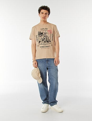 T-shirt met 'Minecraft'-print