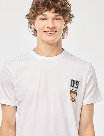 T-shirt met 'Minecraft'-print