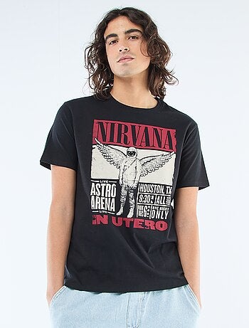 T-shirt met 'Nirvana' print