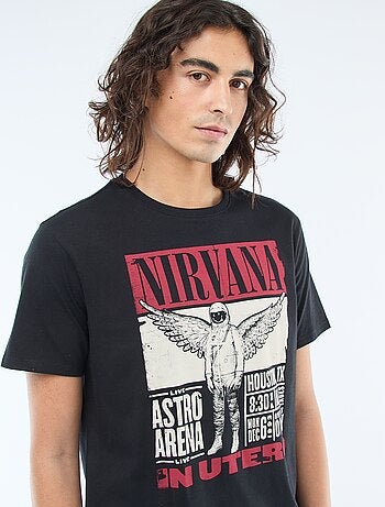 T-shirt met 'Nirvana' print