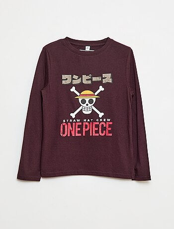 T-shirt met opdruk 'One Piece'