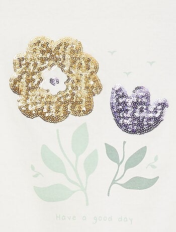 T-shirt met animatieprint en korte mouwen