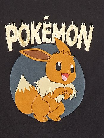 T-shirt met 'Pokémon'-print