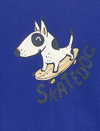 T-shirt met print en korte mouwen