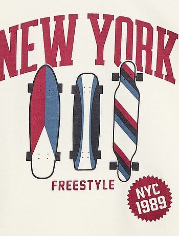 T-shirt met print en korte mouwen