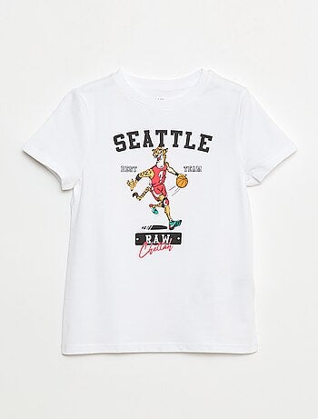 T-shirt met print en korte mouwen