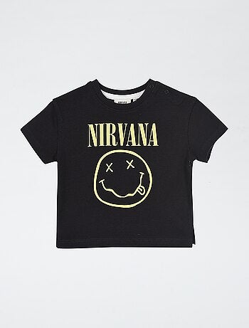 T-shirt met print 'Nirvana'