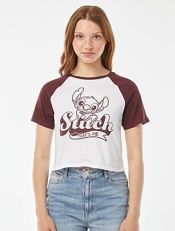 T-shirt met raglanmouwen 'Stitch'