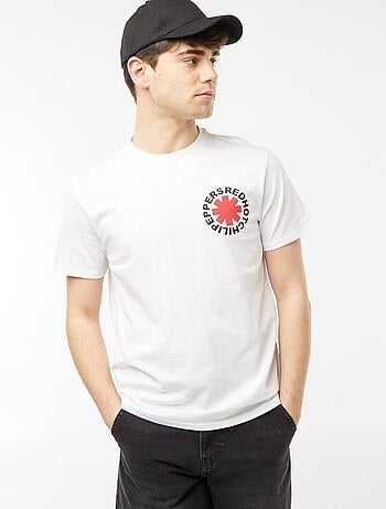 T-shirt met 'Red Hot Chili Peppers'-print