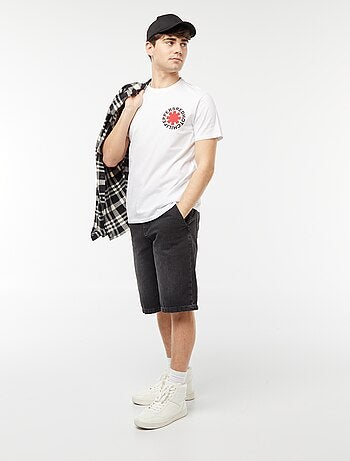 T-shirt met 'Red Hot Chili Peppers'-print